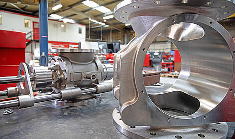 Rotary valve production at Gericke Rotaval Ltd. in the UK