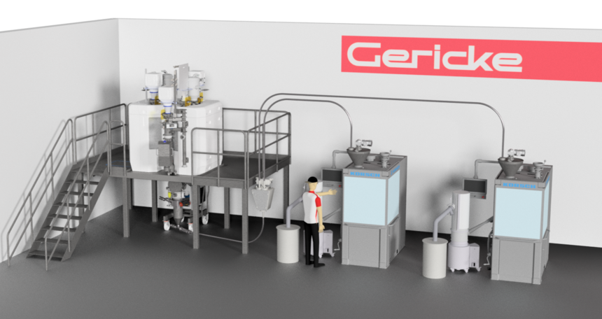 Horizontal Set Up of Continuous Direct Compression – Gericke Formulation Skid with Korsch Tablet Press