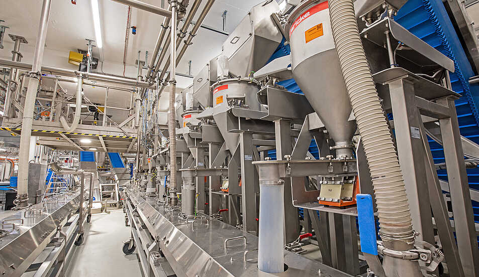 谷物的连续混合 谷物和谷物棒